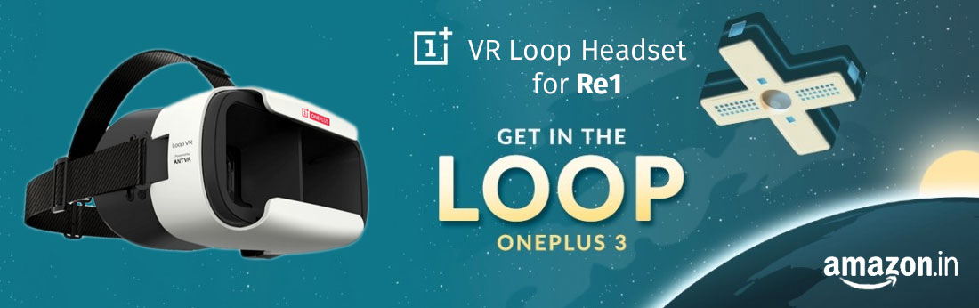 Register and Get Oneplus VR loop headset at just Re1 on Amazon.in