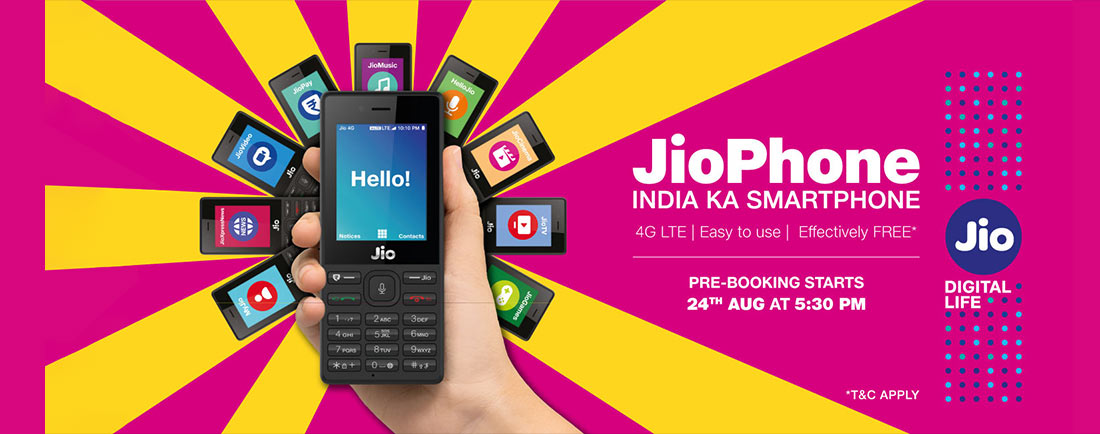 Jio  mobile, Jio phone booking